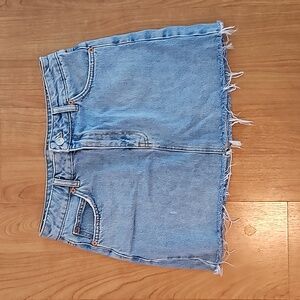 Topshop Moto Denim Mini Skirt - size 6
